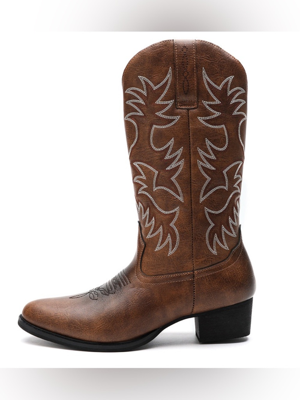 Classic Brown Western Women's Cowboy Boots